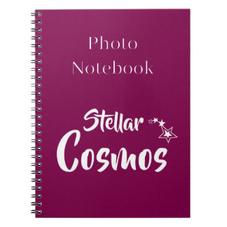 Stellar Cosmos Spiral Photo Notebook