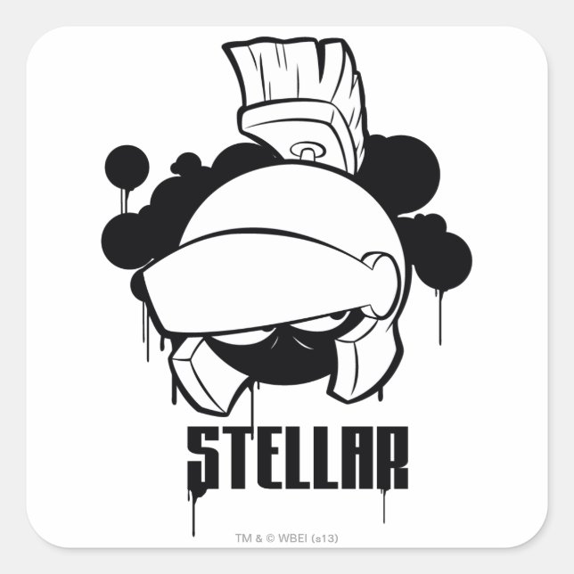 Stellar MARVIN THE MARTIAN™ Square Sticker (Front)