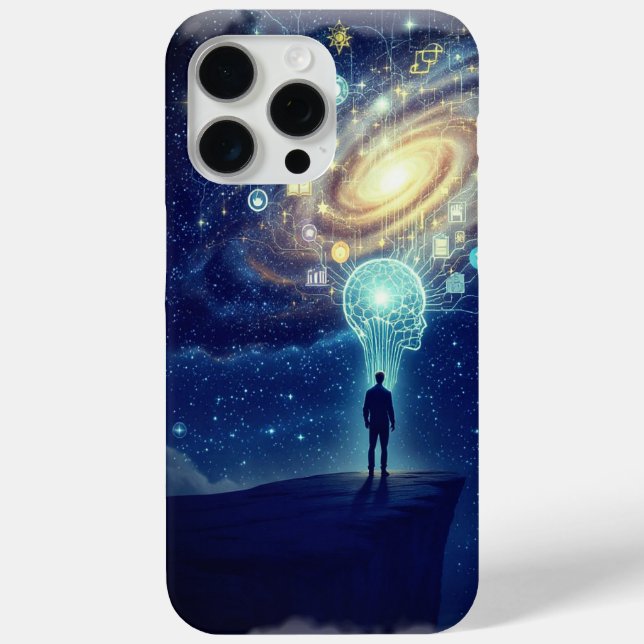 Stellar Mind iPhone 15 Pro max Protect Your Vision Case-Mate iPhone Case (Back)