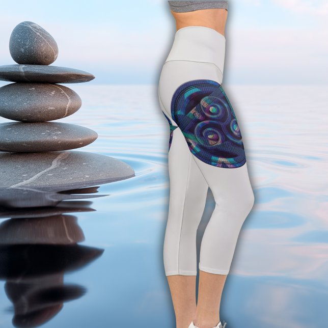 Stellar Night Mandala Capri Leggings (Creator Uploaded)