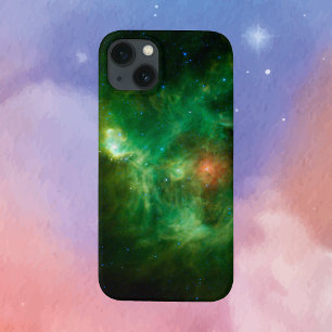 Stellar Nursery in Green iPhone 15 Case