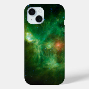 Stellar Nursery in Green  iPhone 15 Case