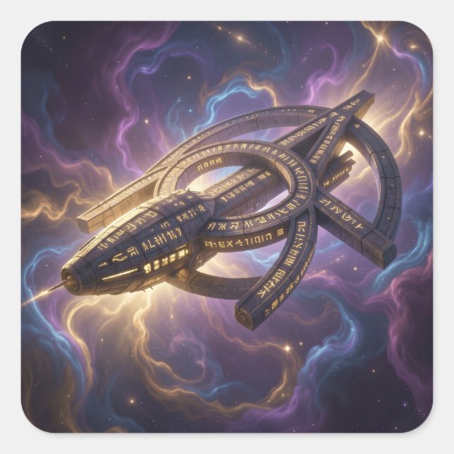 Stellar Path – Journey Through the Universe´14 Square Sticker (Front)