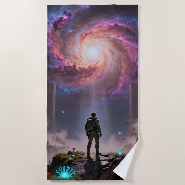 Stellar Path – Journey Through the Universe´3 Beach Towel (Front)