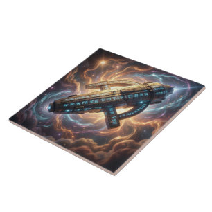 Stellar Path – Journey Through the Universe´5 Ceramic Tile