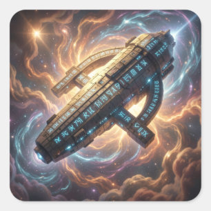 Stellar Path – Journey Through the Universe´5 Square Sticker