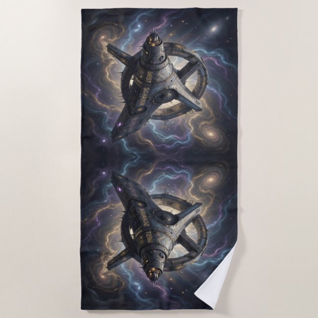 Stellar Path – Journey Through the Universe´7 Beach Towel (Front)