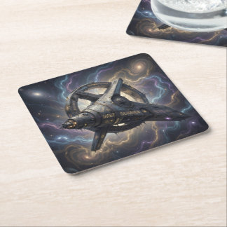 Stellar Path – Journey Through the Universe´7 Square Paper Coaster