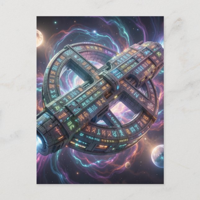 Stellar Path – Journey Through the Universe´8 Holiday Postcard (Front)