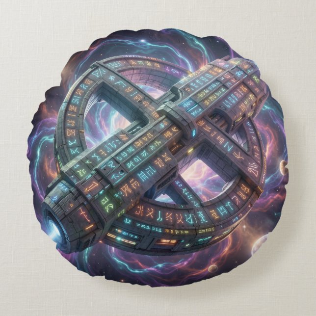 Stellar Path – Journey Through the Universe´8 Round Cushion (Front)