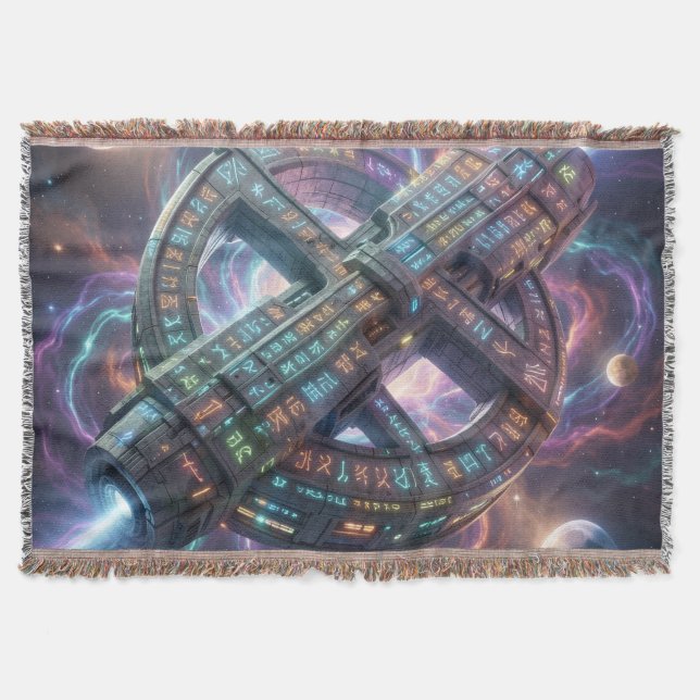 Stellar Path – Journey Through the Universe´8 Throw Blanket (Front)