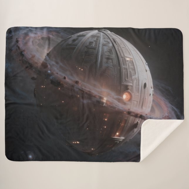 Stellar Path – Journey Through the Universe Sherpa Blanket (Front (Horizontal))