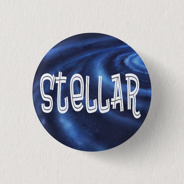 Stellar recognition and appreciation 3 cm round badge (Front)