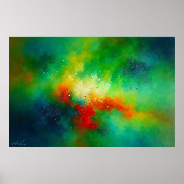 Stellar Reverie Abstract Poster (Front)
