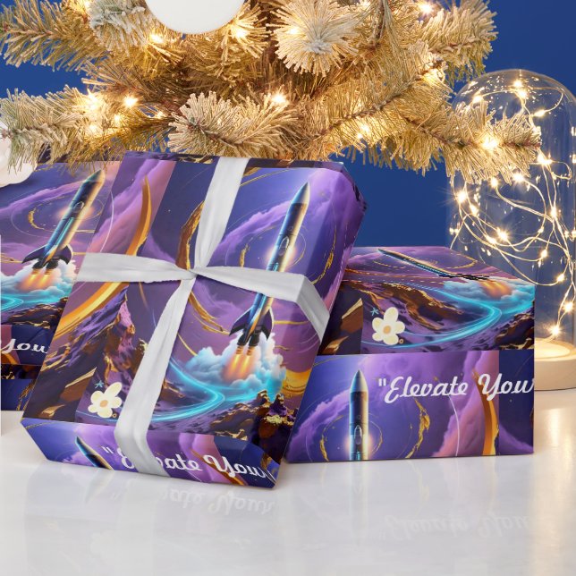 "Stellar Rise" Wrapping Paper (Holidays)