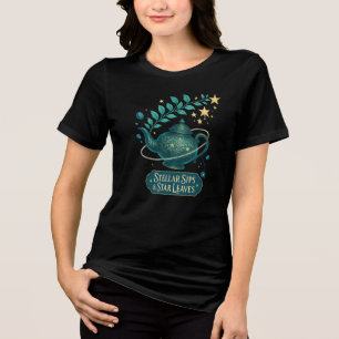 Stellar Sips & Star Leaves T-Shirt Tri-Blend Shirt