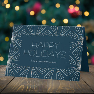 Stellar Skies Happy Holidays Corporate Card