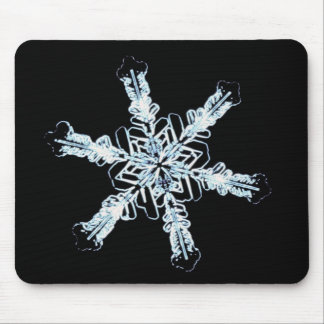 Stellar snow crystal mouse pad