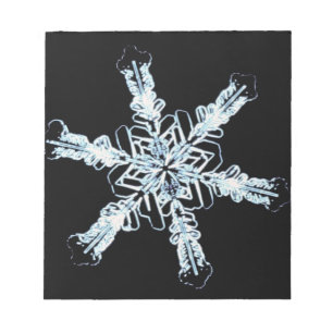 Stellar snow crystal notepad