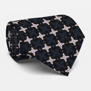 Stellar Stars Black Neck Tie