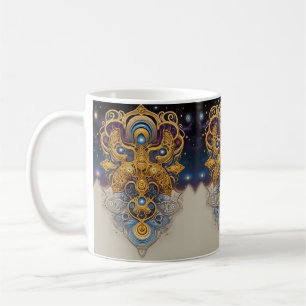 Stellar Symmetry: Cosmic Ornamentation Coffee Mug