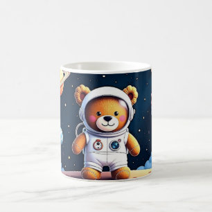 Stellar Teddy Space Adventure Coffee Mug