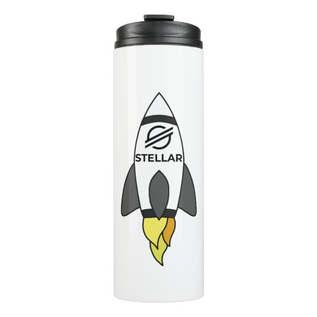 Stellar To The Moon Rocket Thermal Tumbler (Front)