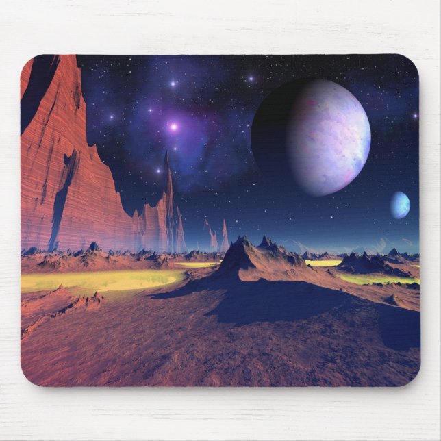 Stellar vista - Fantasy space art mousepad (Front)
