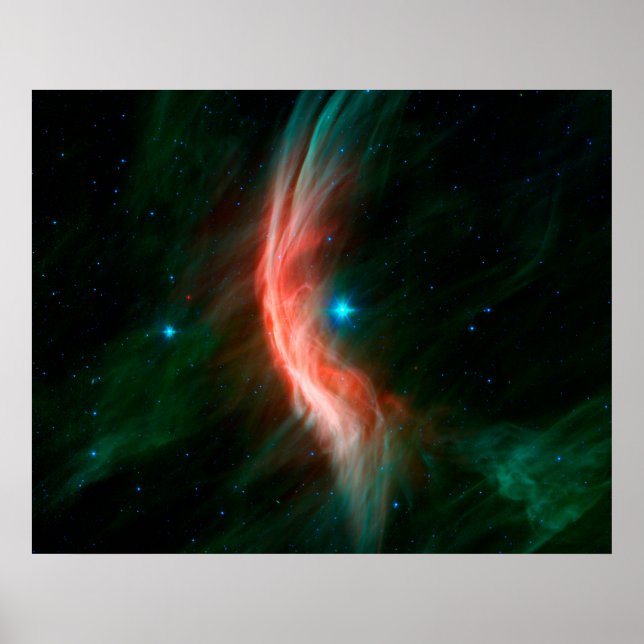 Stellar Winds Flow Out From Zeta Ophiuchi. Poster (Front)