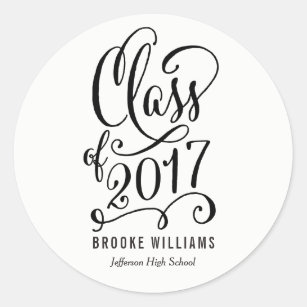 Stellar Year EDITABLE COLOR Graduation Stickers