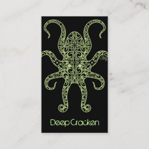 StellaRoot Cracken Octopus Damask Business Card
