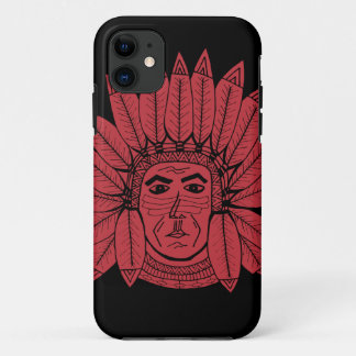 StellaRoot Drawn Vintage Chief Indian iPhone 11 Case