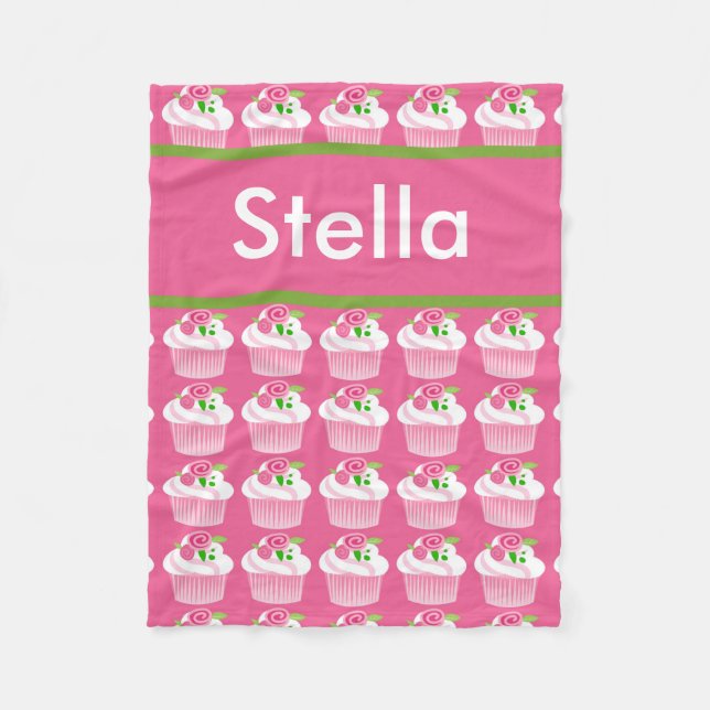 Stella's Personalised Cupcake Blanket (Front)