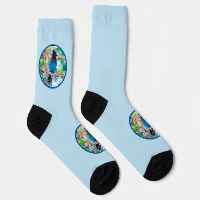 Steller's Jay - Original Photograph Socks (Right)