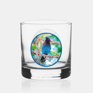 Steller's Jay - Original Photograph Whiskey Glass
