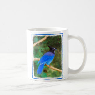 Steller's Jay Painting - Original Bird Art Coffee Mug