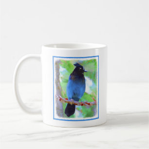 Steller's Jay Painting - Original Bird Art Coffee Mug