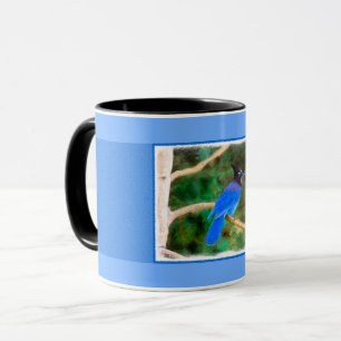 Steller's Jay Painting - Original Bird Art Mug