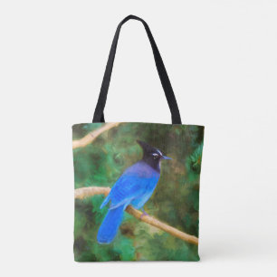 Steller's Jay Painting - Original Bird Art Tote Bag