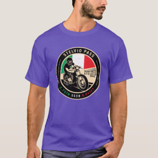 Stelvio Pass Passo Dello Stelvio Motorcycle family T-Shirt