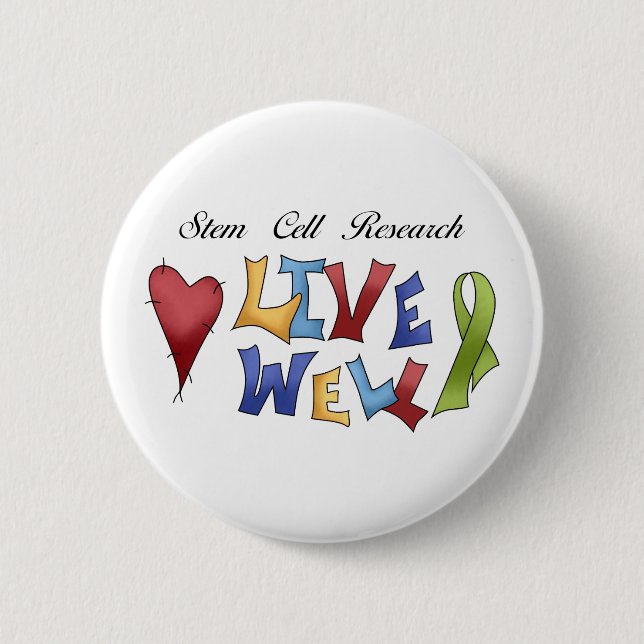 Stem Cell Research 6 Cm Round Badge (Front)