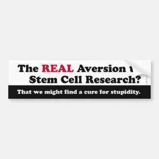 Stem Cell Research Bumpersticker Bumper Sticker