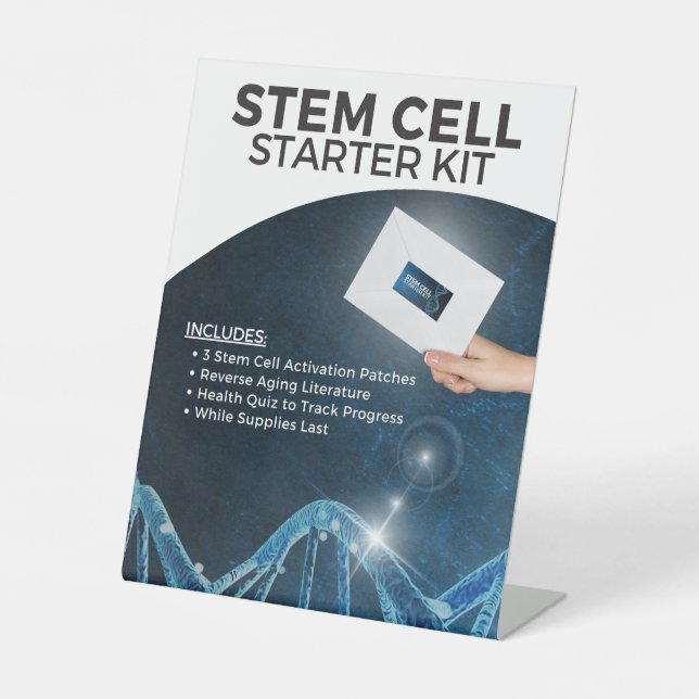Stem Cell Starter Kit Pedestal Sign (Front)