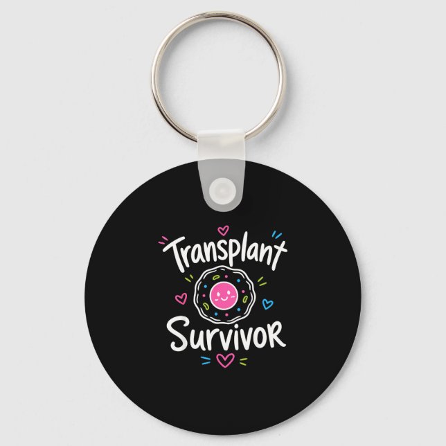 Stem cell transplant survivor  key ring (Front)