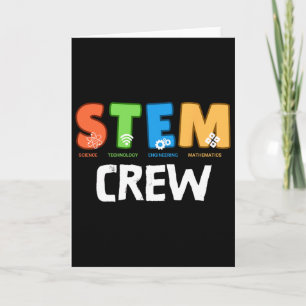 Stem Crew Matching Team Squad Byck To School Teach Card