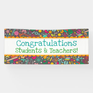 STEM Kids Rock Custom Message School Learning Banner