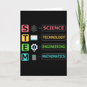 Stem Science Technology Engineering Math Teacher G Card