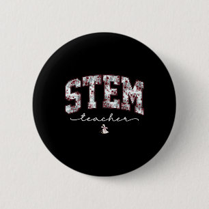 Stem Science Technology Engineering Math Teacher V 6 Cm Round Badge