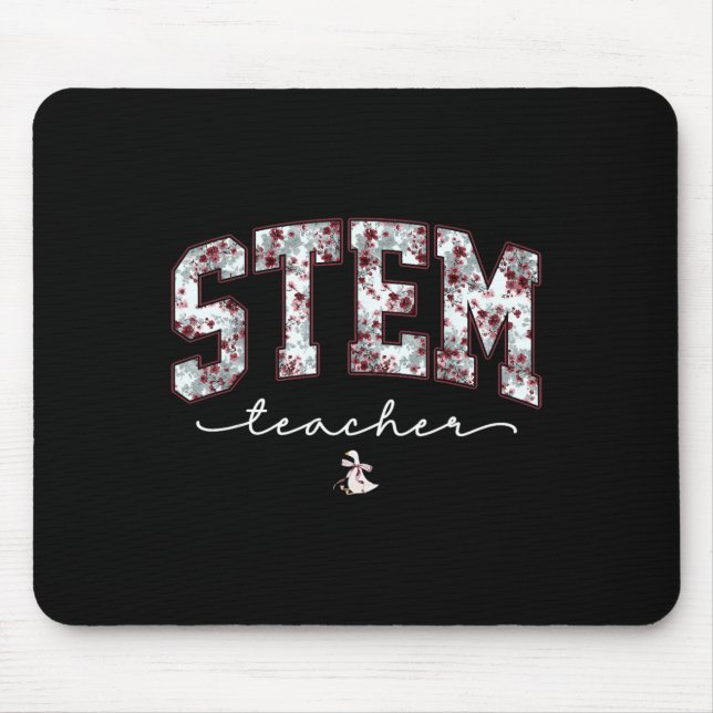 Stem Science Technology Engineering Math Teacher V Mouse Pad (Front)