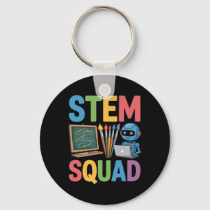 Stem Squad, Science Teacher Math Teaching Team Key Ring